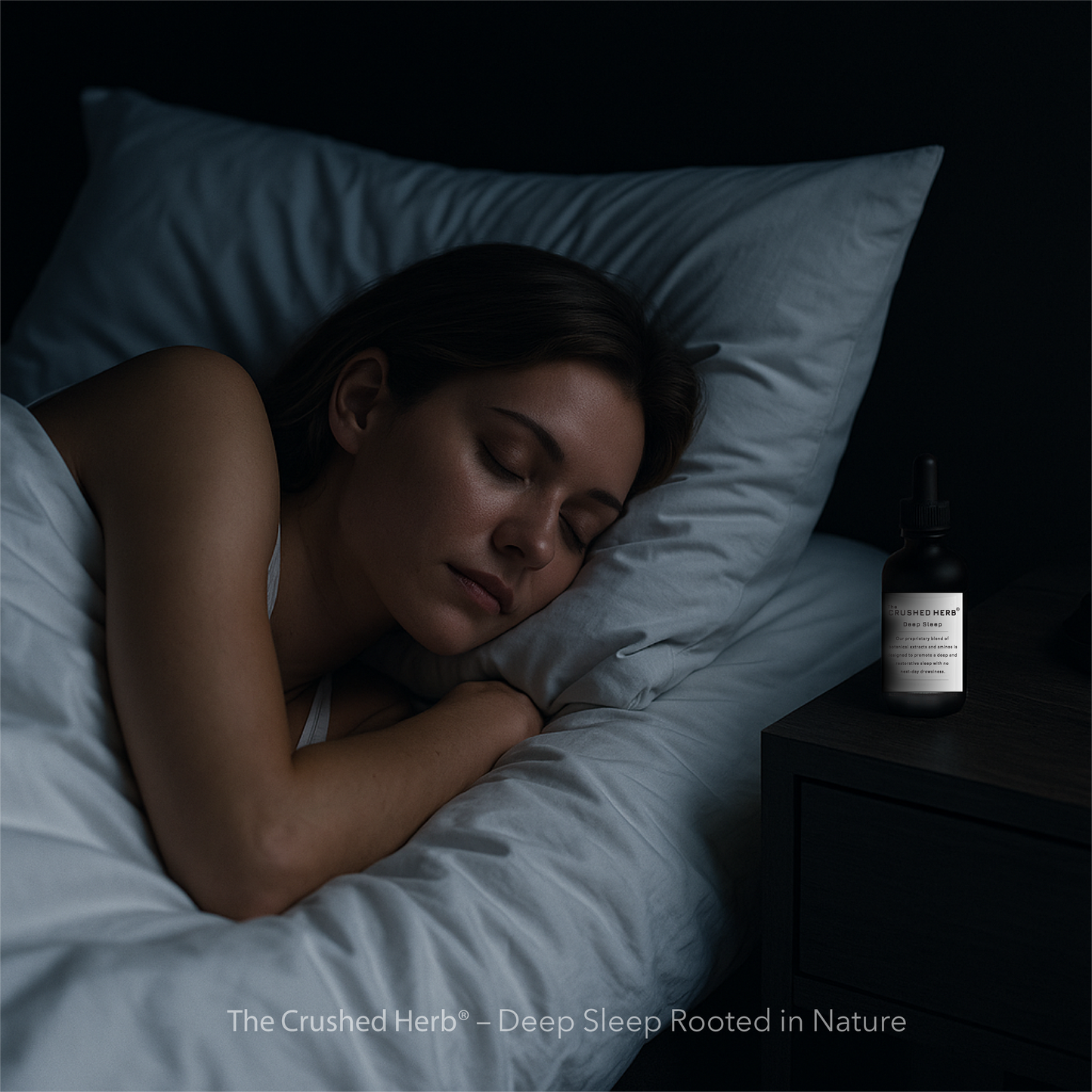The Crushed Herb® Deep Sleep – 2 fl oz & 4 fl oz Glycerite Tincture | 10:1 98% Purity Herbal Extracts & Amino Acids for Natural Relaxation & Sleep Support | Alcohol-Free & Hormone-Free
