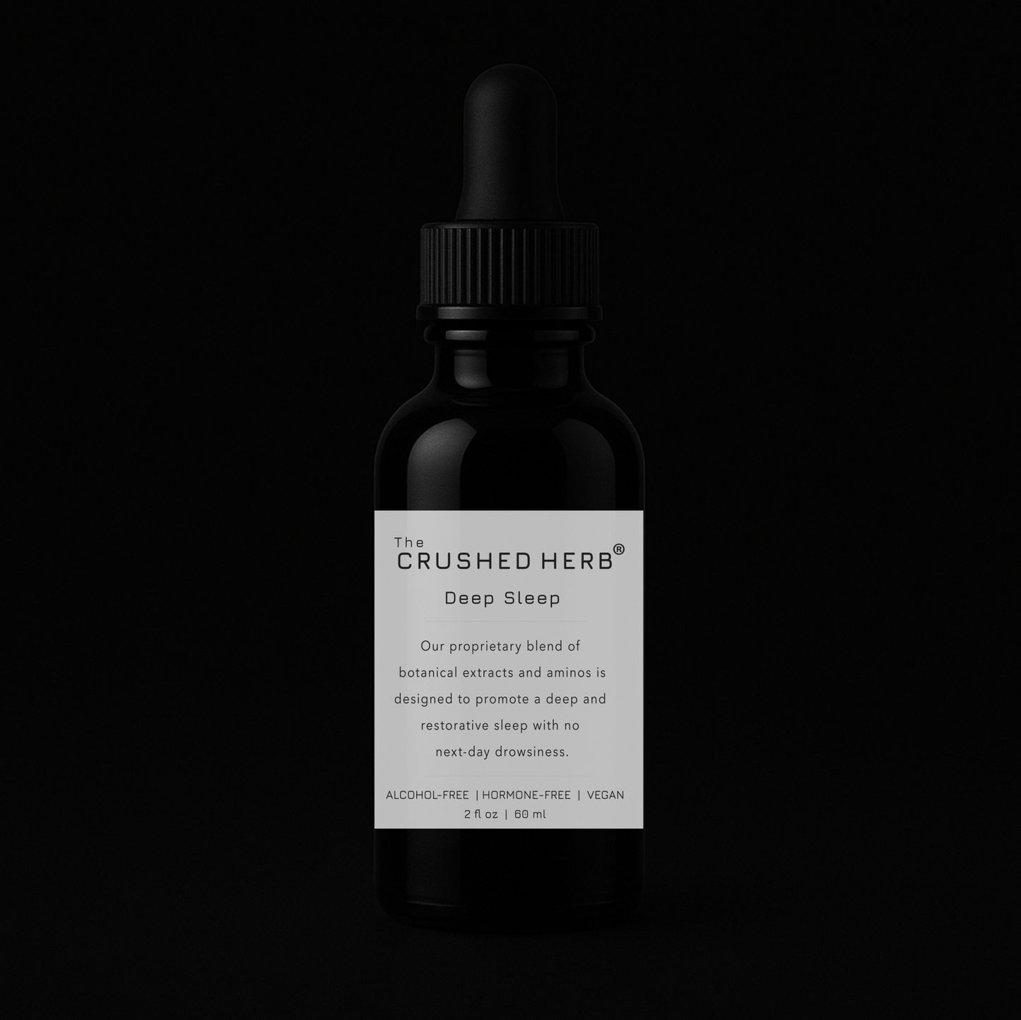 The Crushed Herb® Deep Sleep – 2 fl oz & 4 fl oz Glycerite Tincture | 10:1 98% Purity Herbal Extracts & Amino Acids for Natural Relaxation & Sleep Support | Alcohol-Free & Hormone-Free