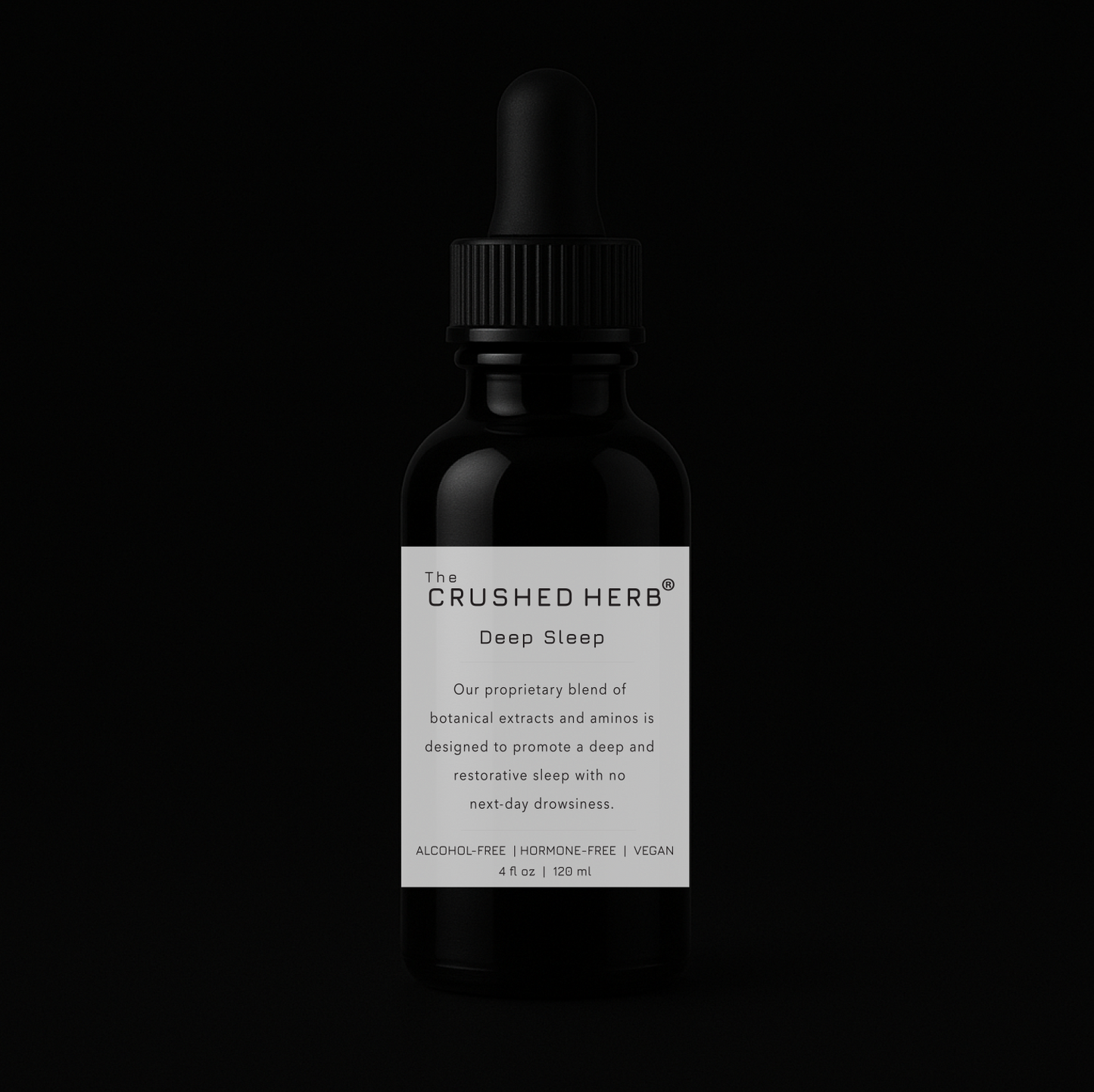 The Crushed Herb® Deep Sleep – 2 fl oz & 4 fl oz Glycerite Tincture | 10:1 98% Purity Herbal Extracts & Amino Acids for Natural Relaxation & Sleep Support | Alcohol-Free & Hormone-Free