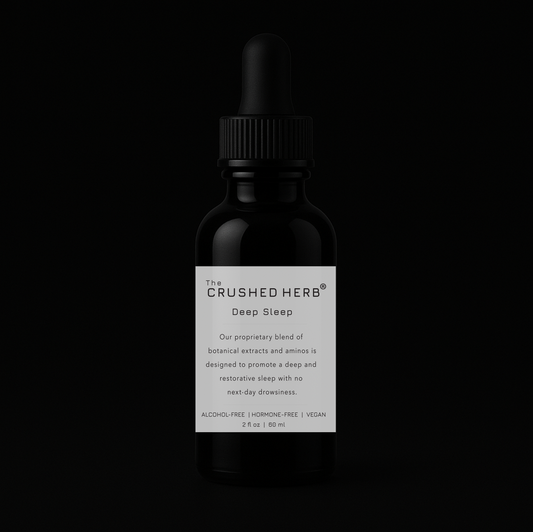The Crushed Herb® Deep Sleep – 2 fl oz & 4 fl oz Glycerite Tincture | 10:1 98% Purity Herbal Extracts & Amino Acids for Natural Relaxation & Sleep Support | Alcohol-Free & Hormone-Free